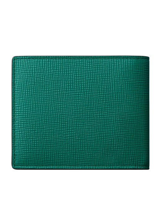 Cartier Green Leather Losange 6-credit-card Holder for men