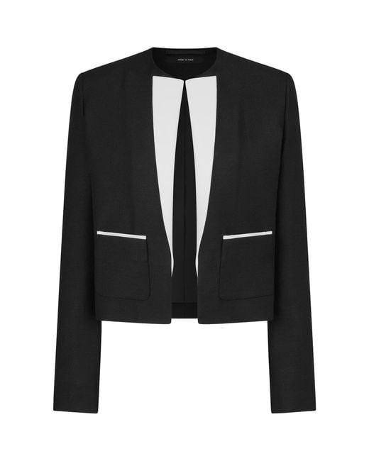 Tom Ford Black Virgin Wool-Silk Spencer Jacket