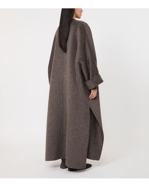 Max Mara Brown Camel Wool-Mohair Coat
