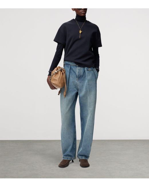 Loewe Blue Asymmetric Anagram T-Shirt