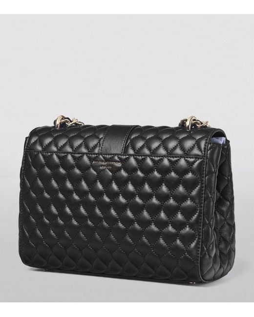 Aspinal Black Large Lottie Shoulder Bag