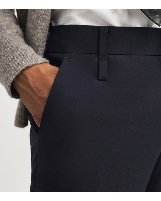 Wooyoungmi Blue Cuffed Trousers for men