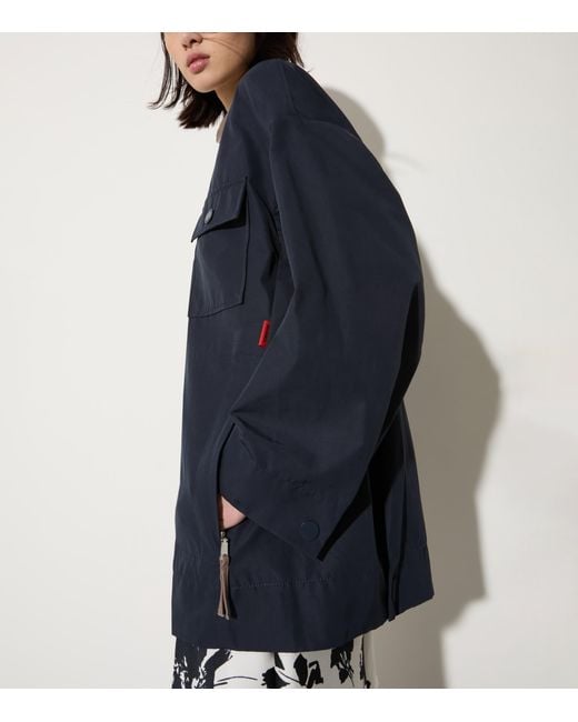 MAX&Co. Blue Relaxed Fit Raincoat