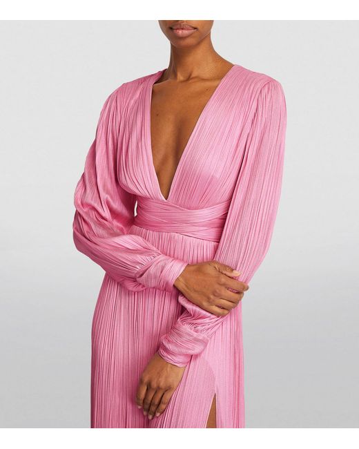 Maria Lucia Hohan Pink Exclusive Silk Smaranda Gown