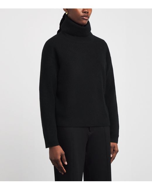 PAIGE Black Cashmere Aria Sweater