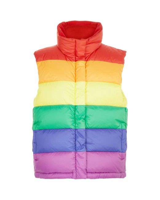 Burberry Green Rainbow Puffer Vest