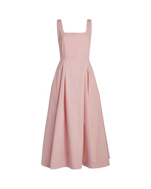 Sportmax Pink Cotton Fantino Midi Dress