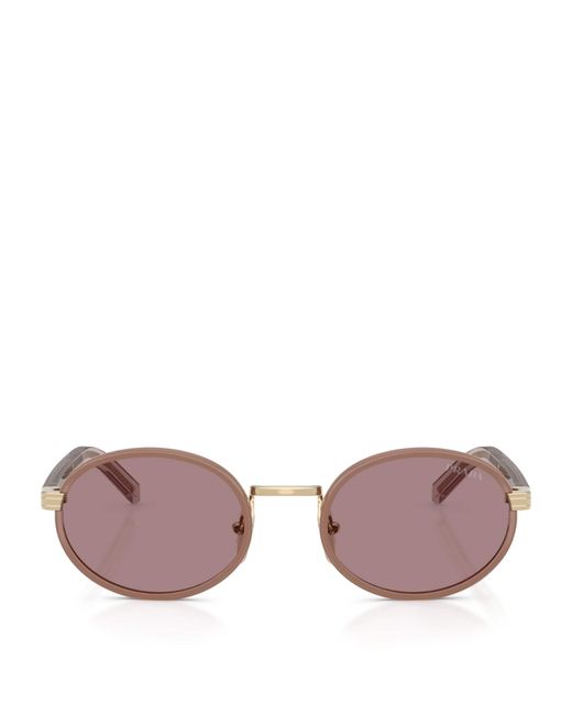 Prada Pink Metal Pr B56S Sunglasses