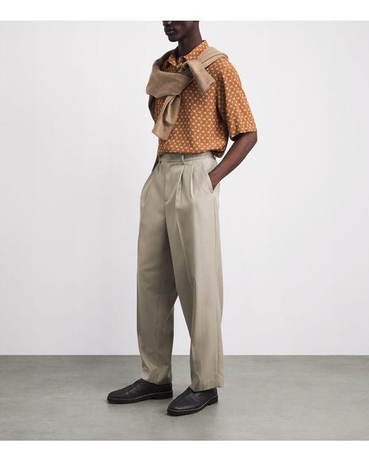 Sandro Brown Link-Print Shirt for men