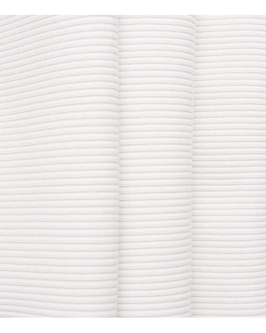 Agolde White Ribbed Viggo Tank Top for men