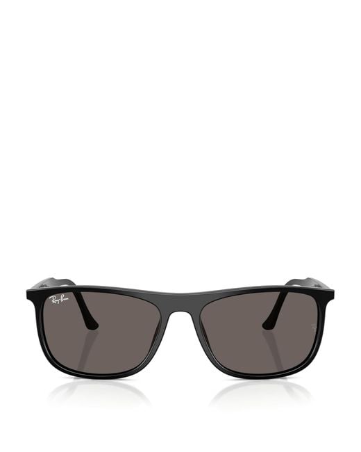 Ray-Ban Gray Rb2216 Rectangle Sunglasses