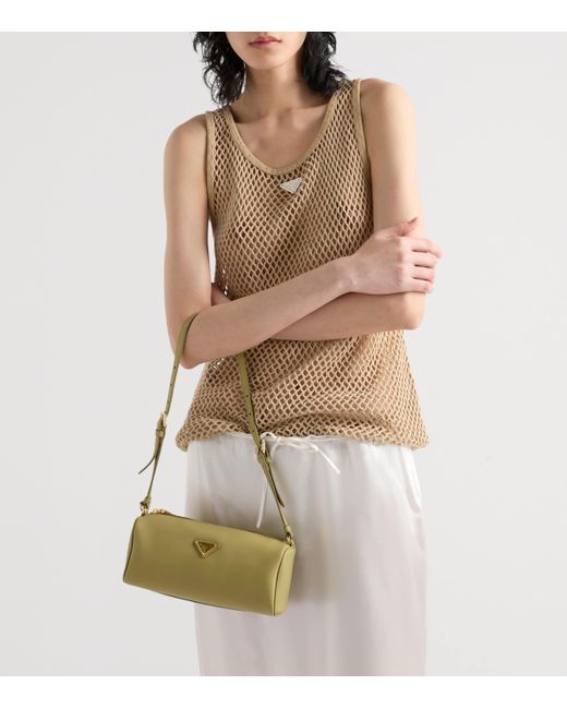 Prada Natural Cotton Mesh Tank Top