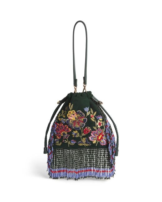 Etro Black Beaded Kalispera Shoulder Bag