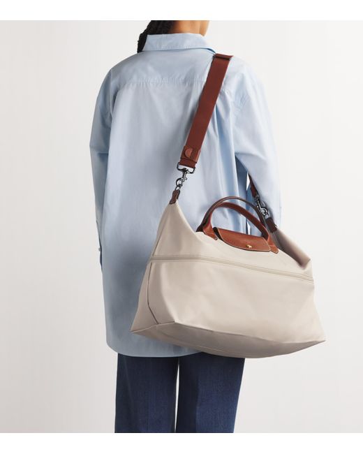 Longchamp Brown Expandable Le Pliage Original Tote Bag