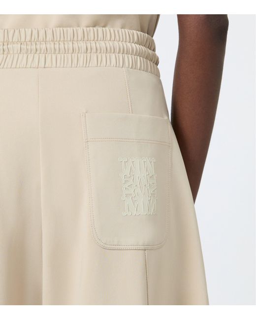 Max Mara Natural Jersey Drawstring Sweatpants