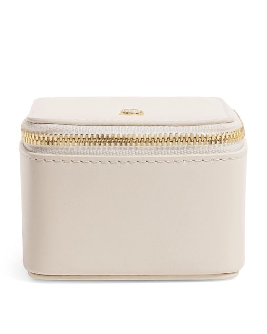 Harrods Natural Smooth Leather Trinket Box for men