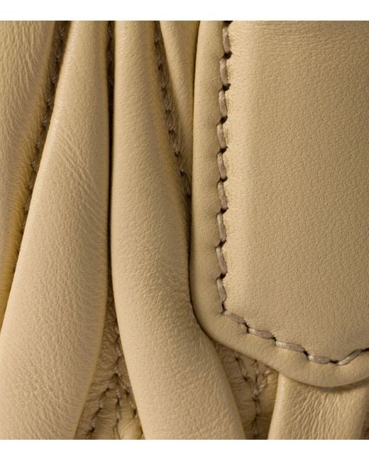 Miu Miu Natural Matelassé Leather Arcadie Top-Handle Bag