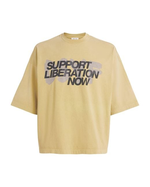 Fear Of God Natural X Dsyf Support Liberation Now T-Shirt for men