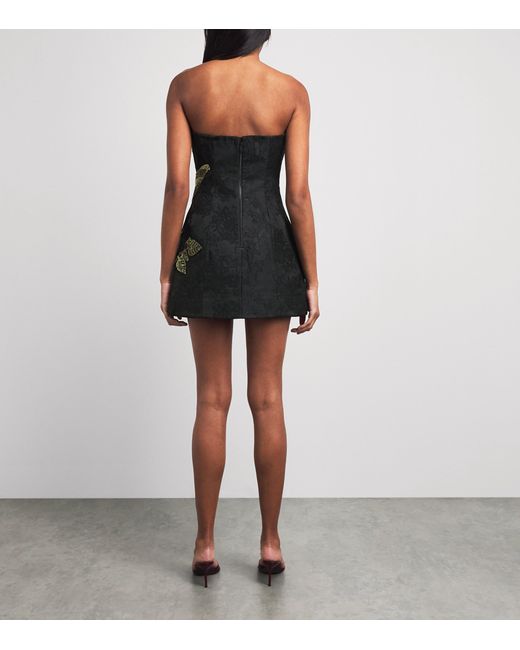 Alice + Olivia Red Embellished Katia Mini Dress