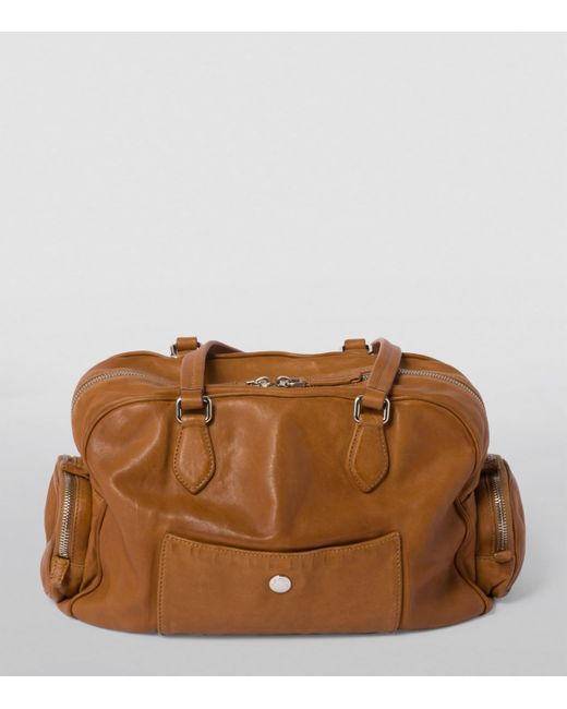 Miu Miu Brown Nappa Leather Top-Handle Bag