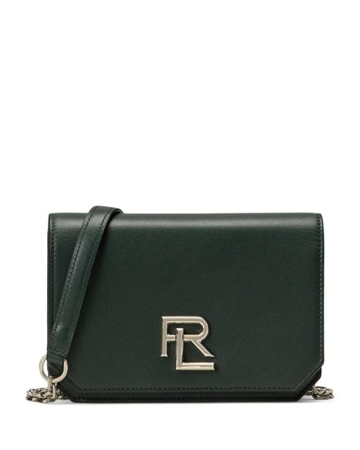 Ralph Lauren Black Mini Leather Rl 888 Cross-Body Bag