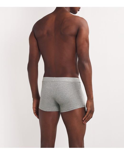 Sunspel Gray Stretch-Cotton Trunks for men