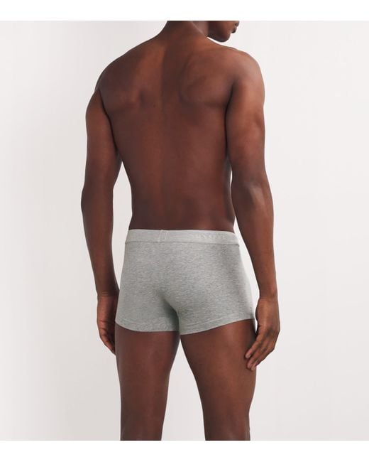 Sunspel Gray Stretch-Cotton Trunks for men