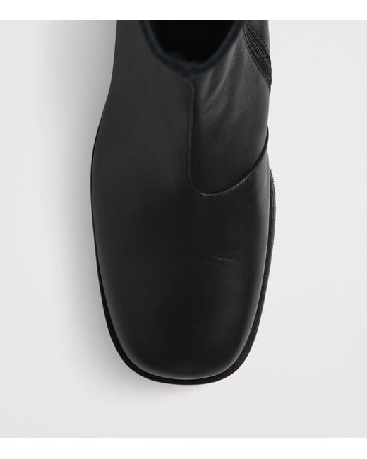 Our Legacy Black Leather Camion Ankle Boots for men