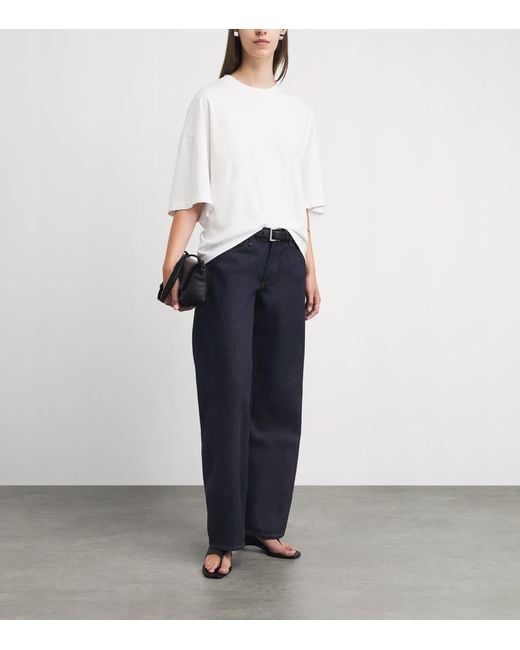 Rag & Bone Blue Saige Low-Rise Straight Jeans