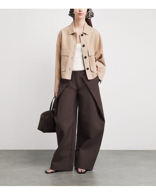 Arma Natural Suede Judy Bomber Jacket