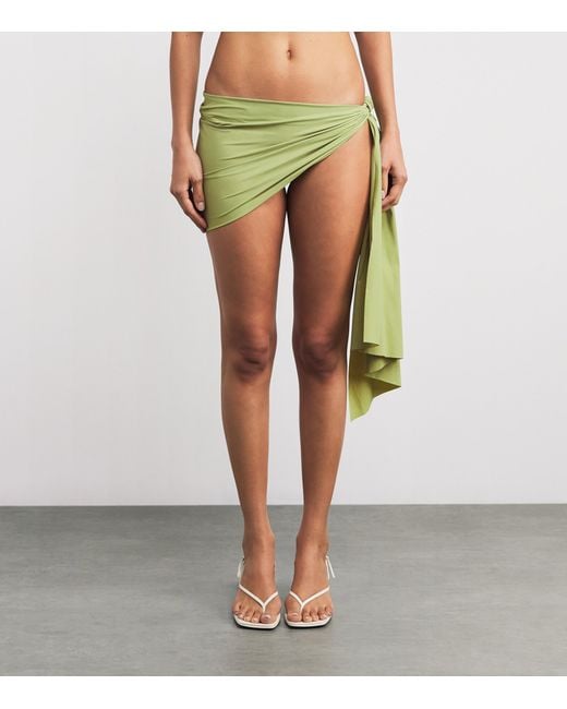 Christopher Esber Green Wrap Mini Sarong