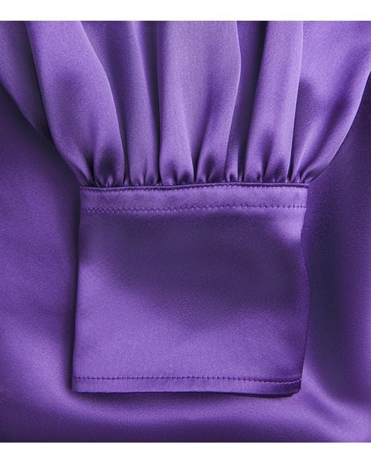 Joseph Purple Satin Dieu Blouse