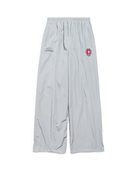 Balenciaga Gray Cotton-Blend Technical Trousers for men