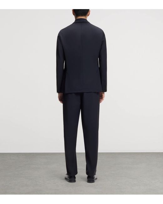 Boss Blue Wool-Blend Blazer for men