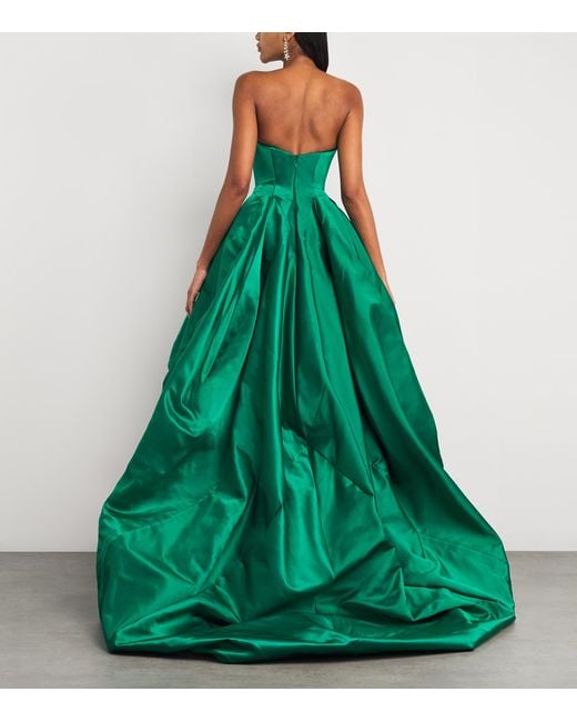 Vivienne Westwood Green Silk Victoria Gown