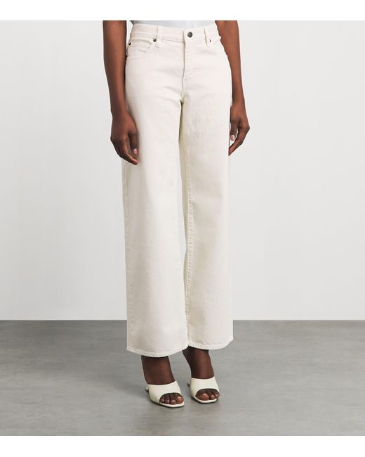 FRAME White The Saturday Low-Rise Straight Jeans