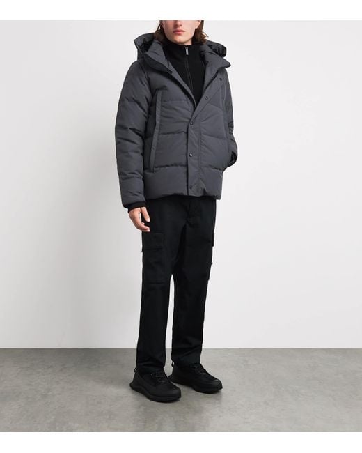 Canada Goose Gray Wyndham Parka Jacket for men