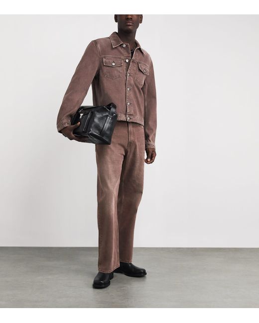 Our Legacy Brown Origin Denim Jacket for men