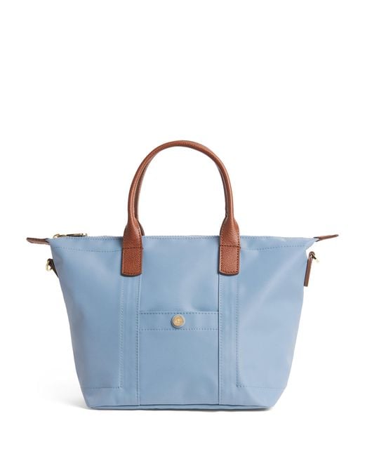 Harrods Blue Grab Nylon Tote Bag