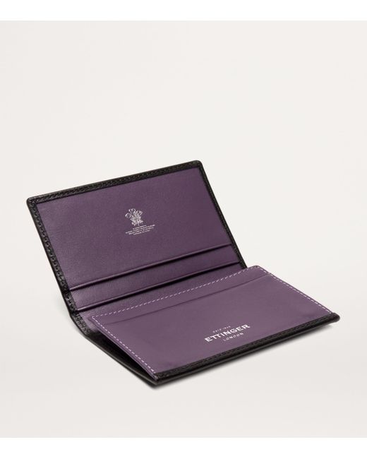 Ettinger Black 8-Slot Sterling Hide Coat Wallet