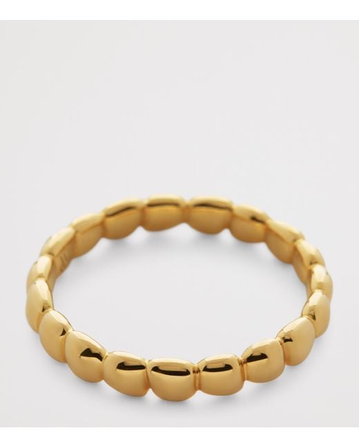 Monica Vinader Brown Vermeil Nura Teardrop Ring