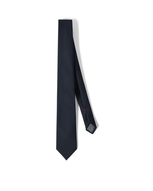Brunello Cucinelli Blue Virgin Wool Tie for men