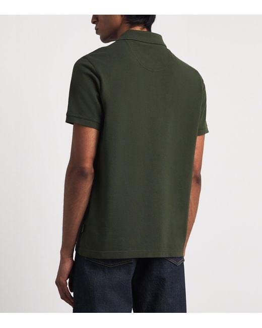 Barbour Green Cotton Stately Polo Shirt for men
