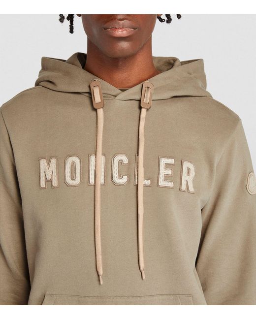 Moncler Natural Cotton Logo Hoodie for men