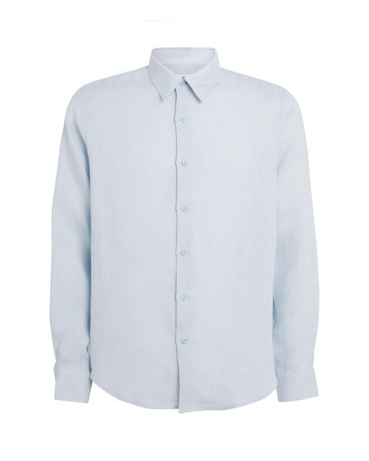 Sandro Blue Linen Shirt for men