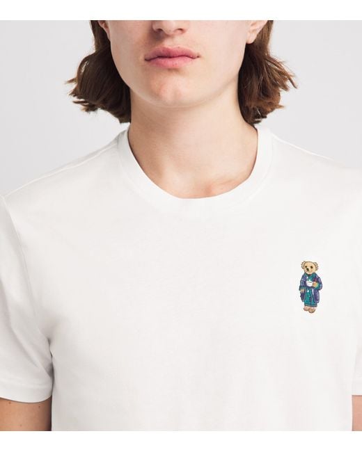 Polo Ralph Lauren White Cotton Polo Bear Pyjama Top for men