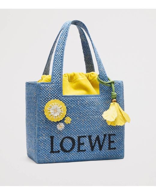 Loewe White X Paula's Ibiza Leather-Trim Flower Pin