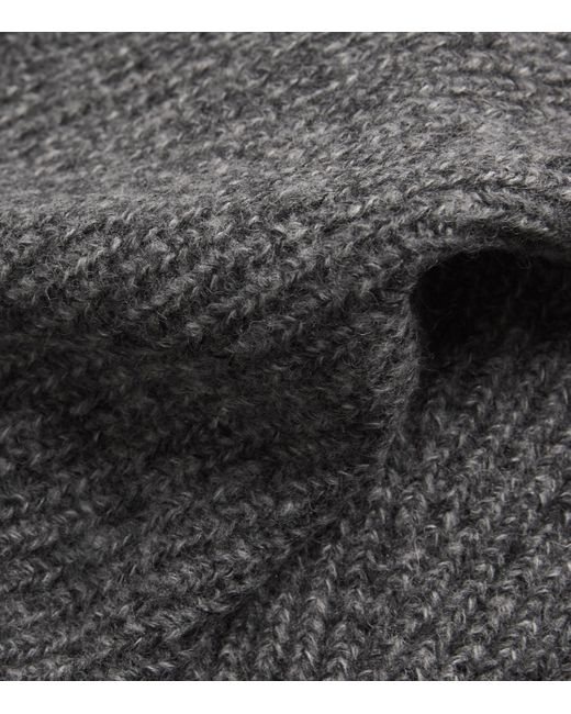 J.Lindeberg Gray Wool-Blend Vitor Sweater for men