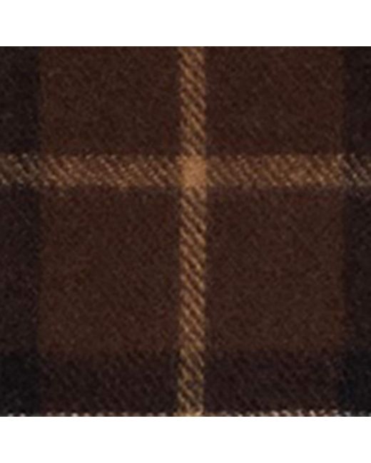Burberry Brown Cashmere Reversible Check Ekd Scarf
