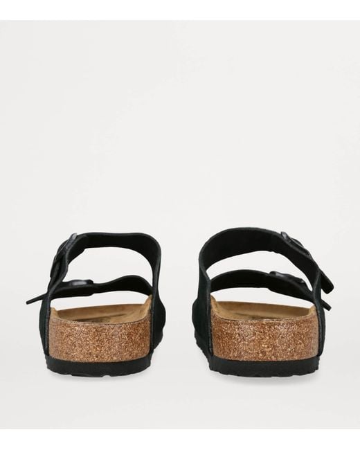 Birkenstock Black Suede Arizona Sandals for men